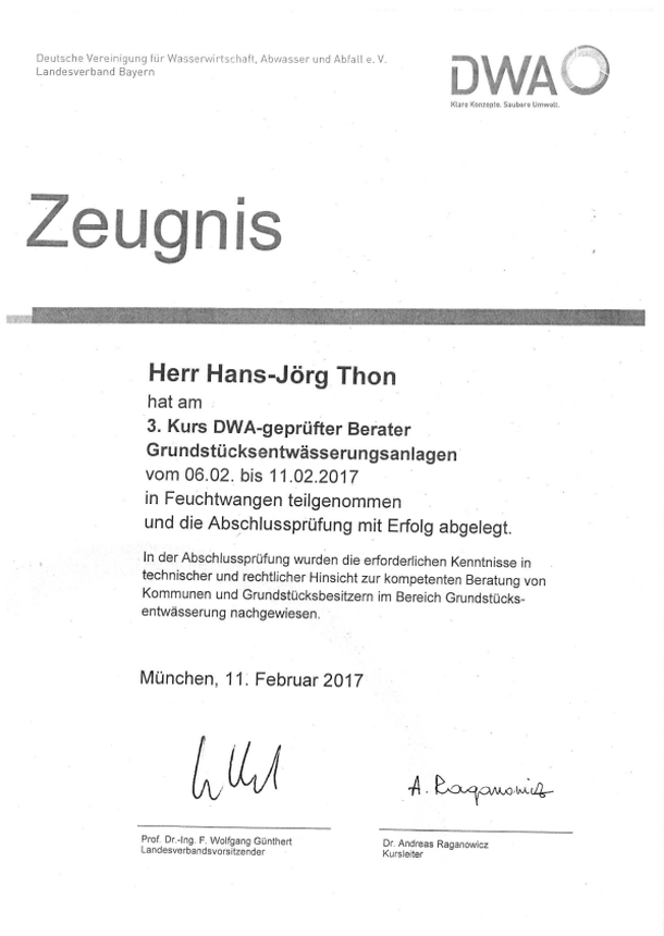 Berater Grundst.- entwässerung